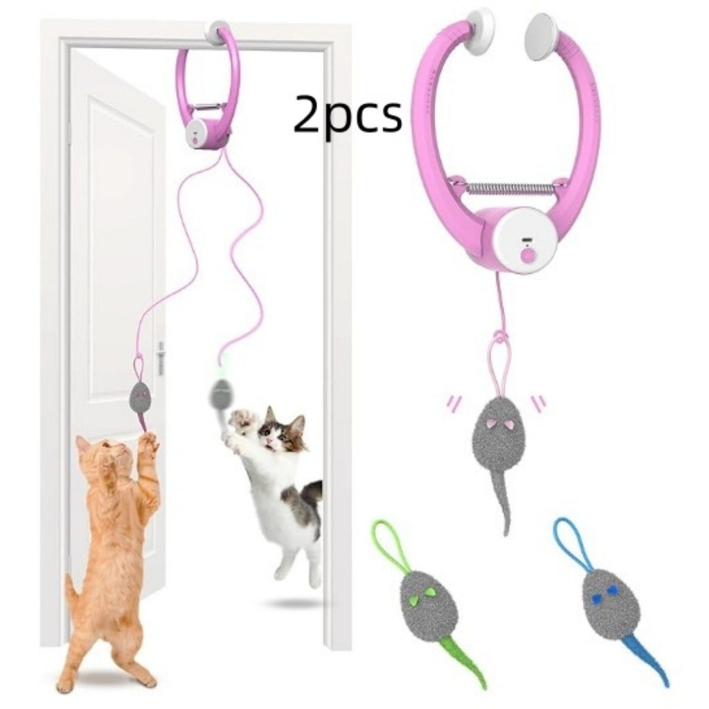 Couleur Beating Souris porte-porte électrique suspendu Automatic Interactive Toy