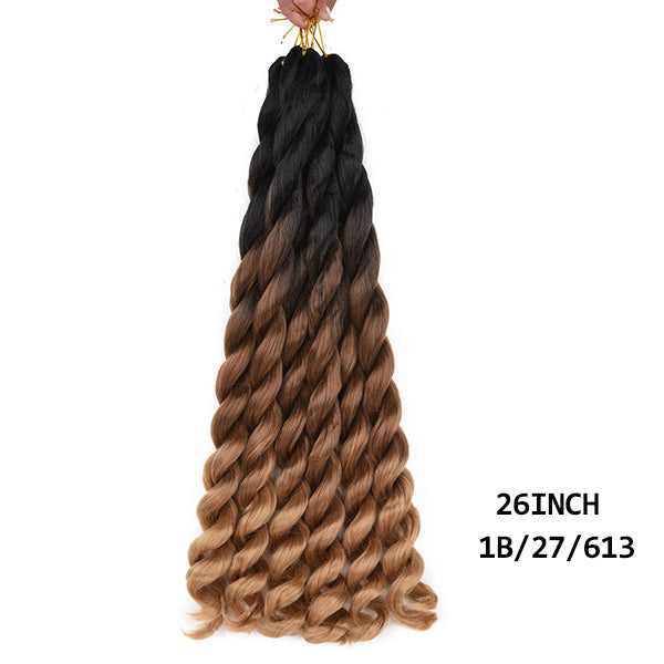 Big Curly Dirty Braid Crochet perruque
