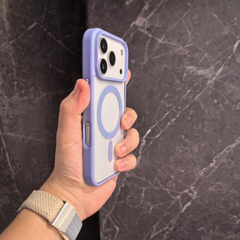 Boîtier de téléphone non jaune Transparent magnétique ultra-mince Protection anti-goutte