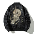 Veste volante de style chinois pour hommes avec design de Dragon brodé