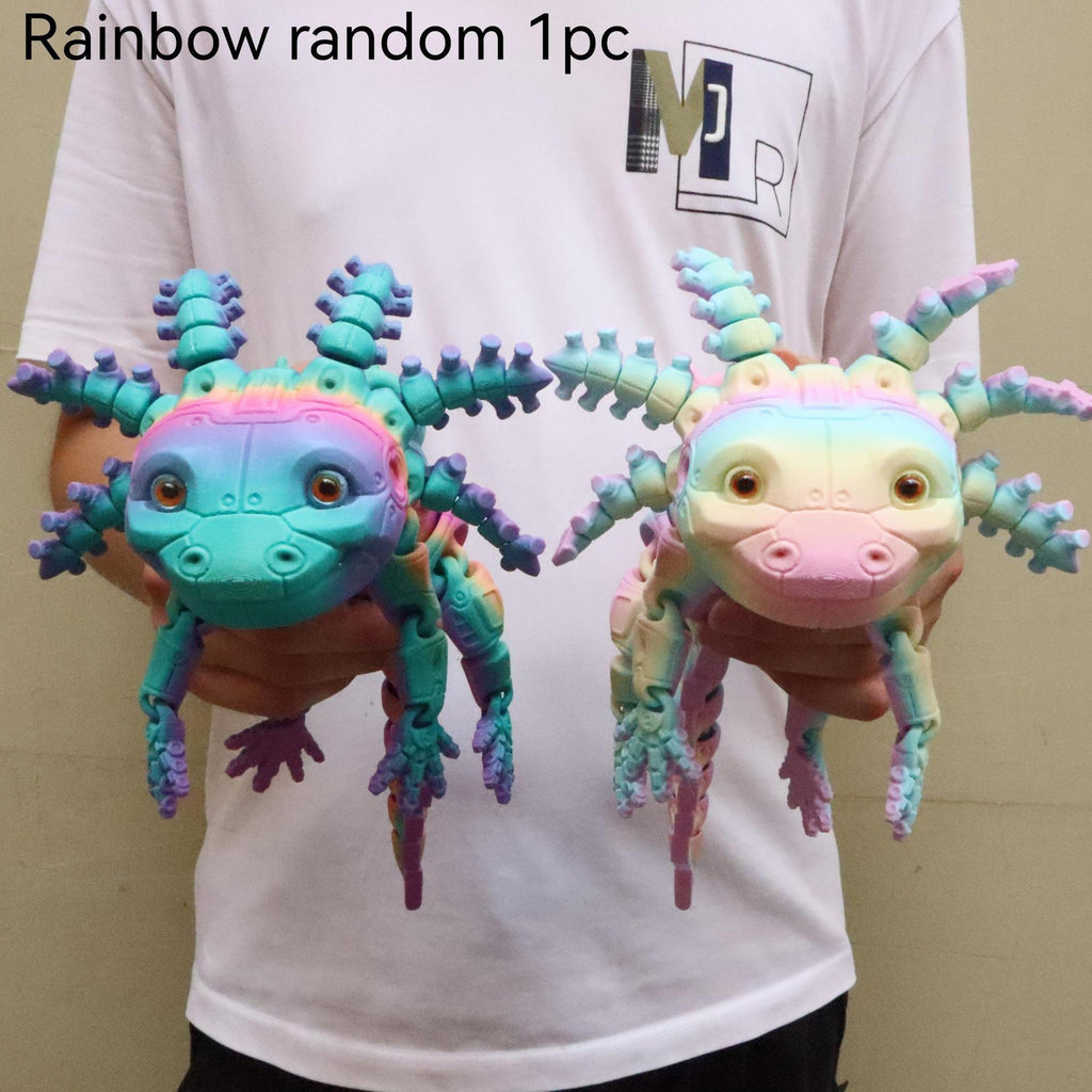 Salamandre mécanique imprimée en 3D Une figurine décorative mobile