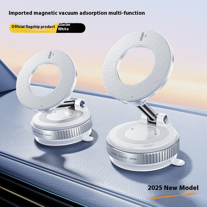 Magnetic Phone Holder with Foldable Suction Cup Adjustable Magnetic Car Mount S