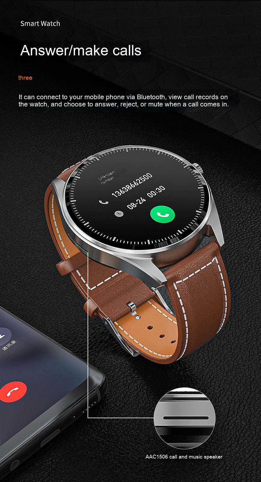 F26 Smart Watch Casque Tri-en-un Fashion Sports Bracelet