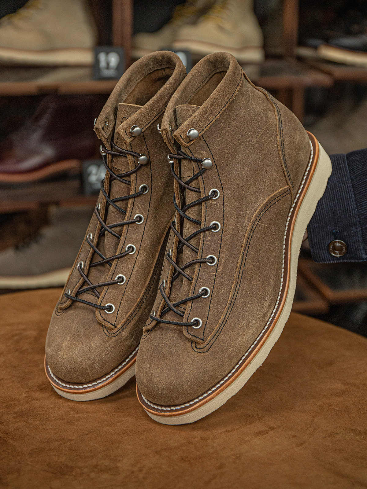 Bottes de travail haut de gamme pour hommes Suede