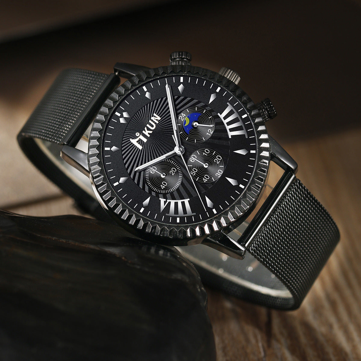Fashion Trendy Sports Casual Hommes Montre Mesh Quartz