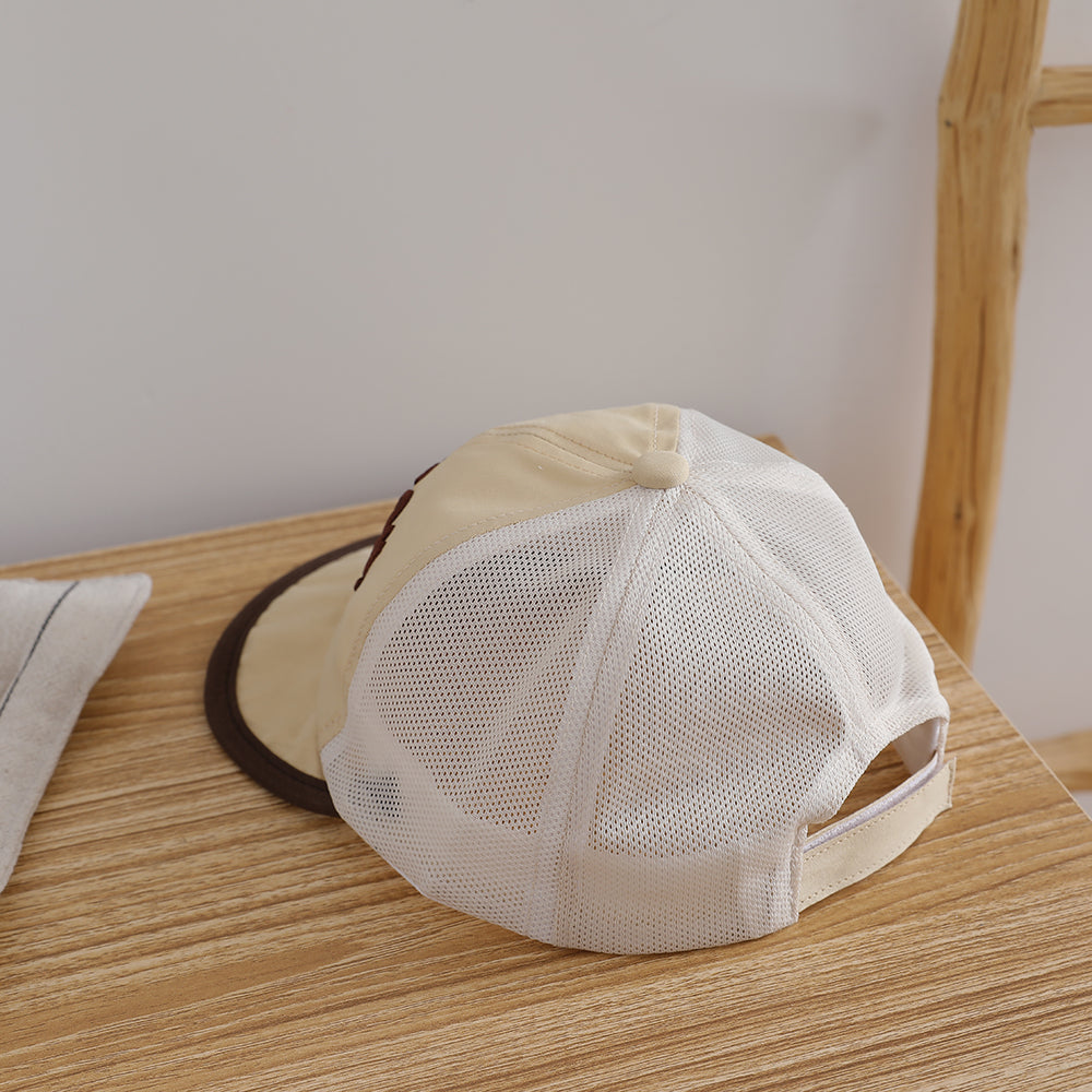 Chapeaux de bébé garçon et fille - lettre brodée à la mode et occasionnelle Short Brimmed Baseball