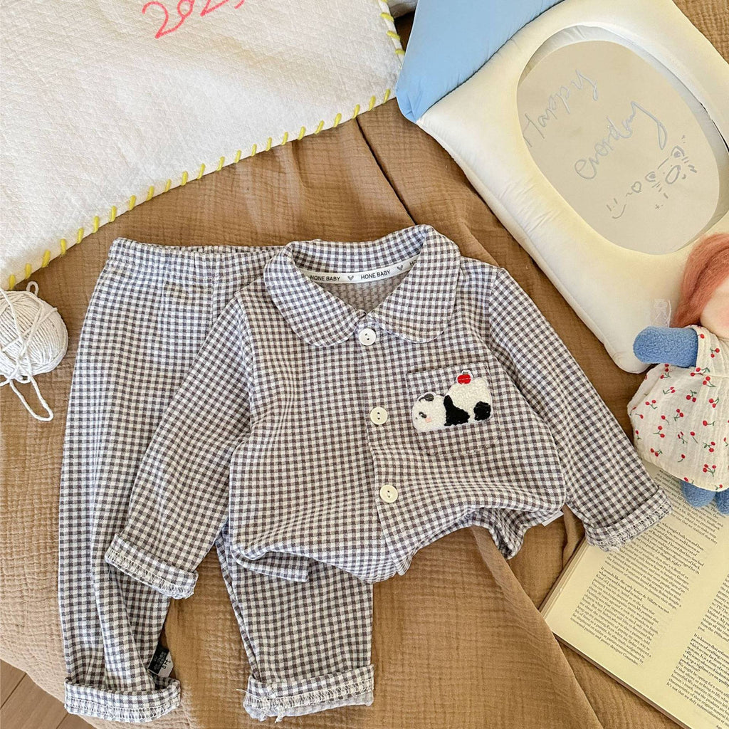 Jeu de deux pièces de vêtements de maison brossé pour garçons