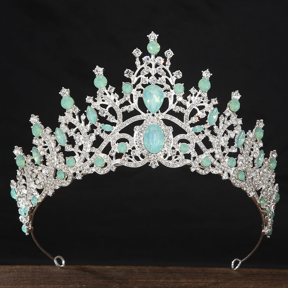 Crown de mariée en cristal brillant Léger style européen et américain