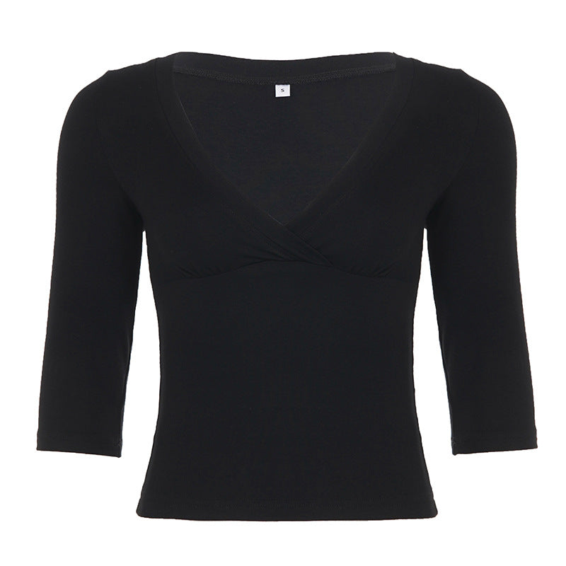 T-shirt en tricot polyvalent à la mode