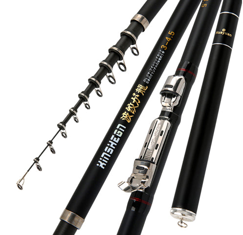 Corrugated Longji peche Rod Rocky Rod Light Hard Carbon Fishing Rod Hand and Sea Dual-pu