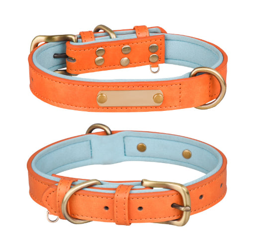 Collier de chien respirant Retro en cuir