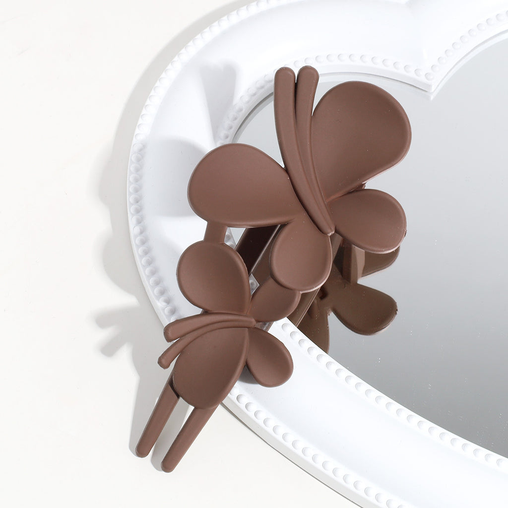 Sentez le papillon Clip Matte Texture après Barrettes