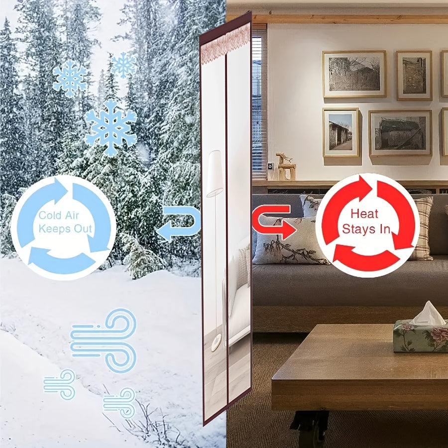 Rideau de porte EVA magnétique d'isolation thermique d'été