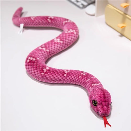 Jouet en peluche pour enfants imprimé et teint Crooked modèle Python