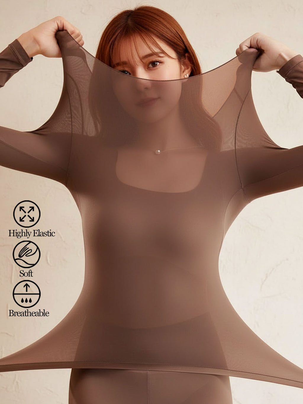 Sous-vêtements thermiques chauds ultra-mince pour femmes Automne et hiver