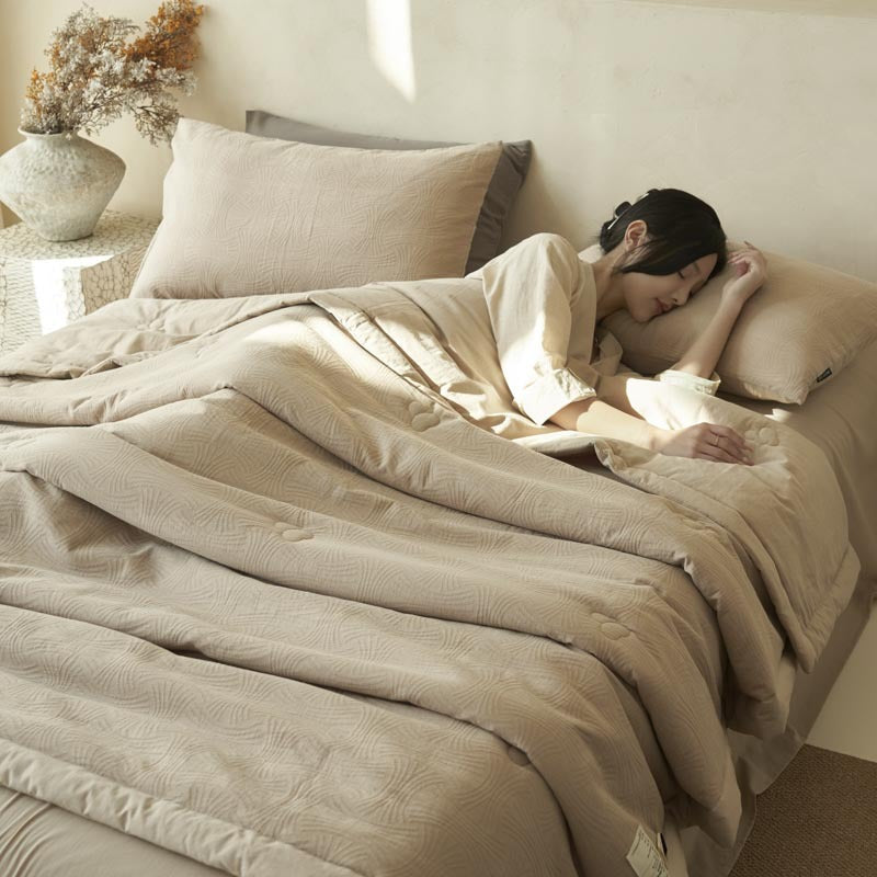 Jacquard de coton lavé Été Climatisation