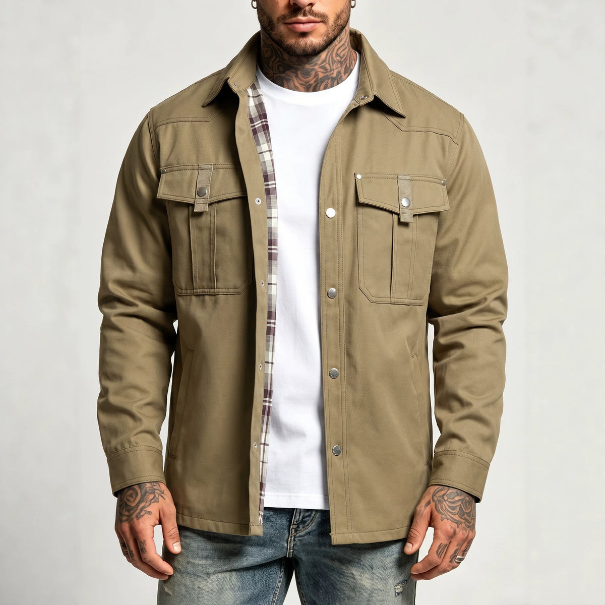 Chemise à manches longues pour hommes