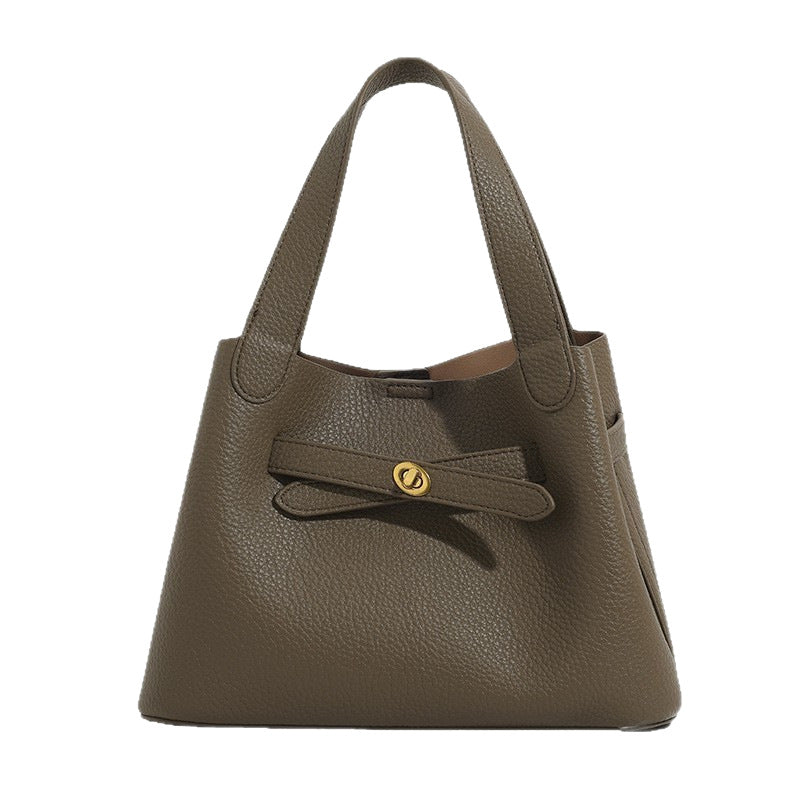 Sac à seau à la mode avec une sangle transversale