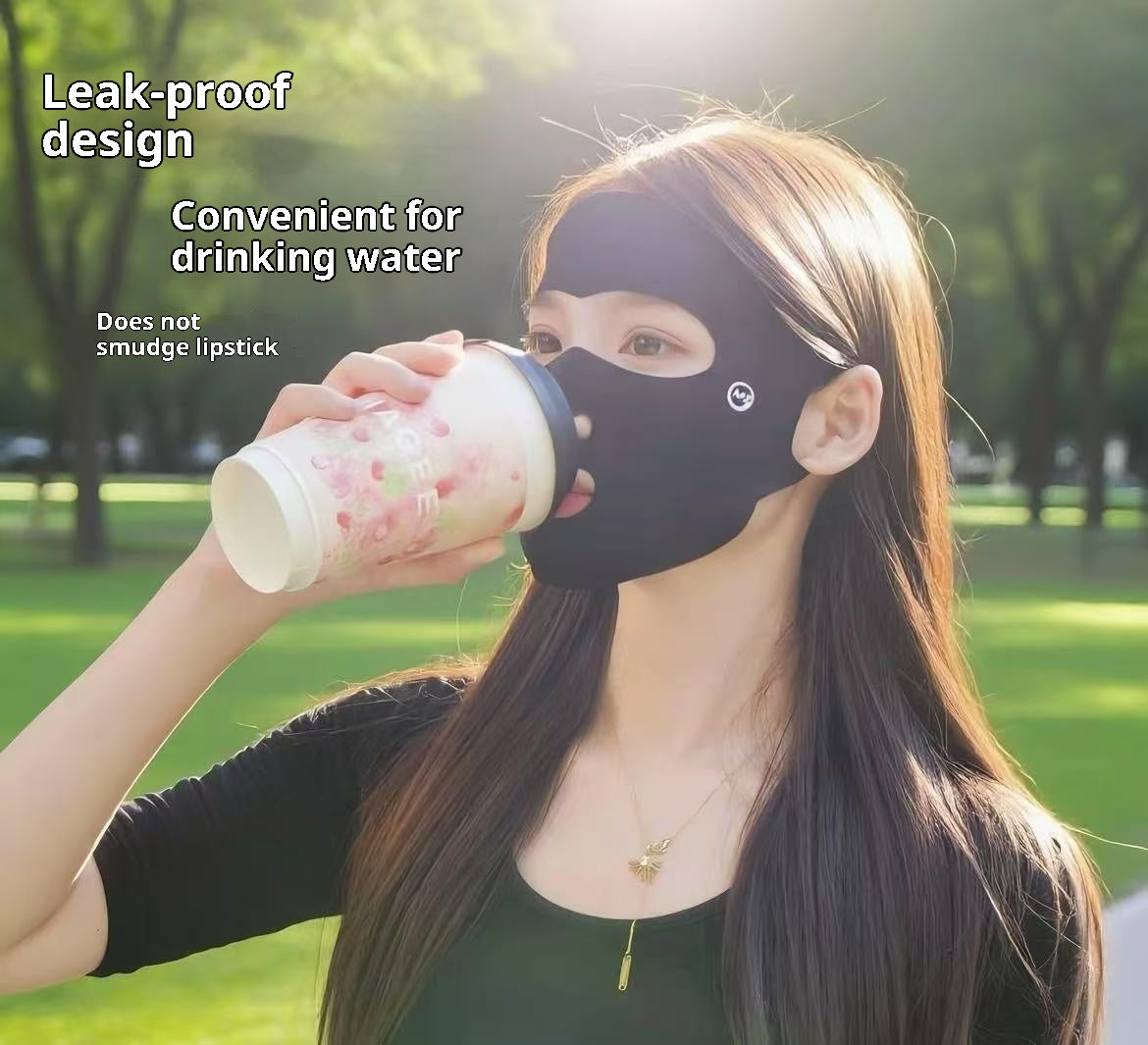 Masque visage protecteur du soleil pour les femmes Protection complète contre les UV