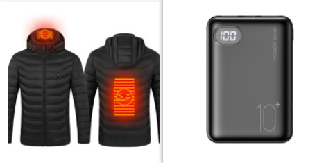 10000mAh banque de puissance d'affichage numérique deux USB