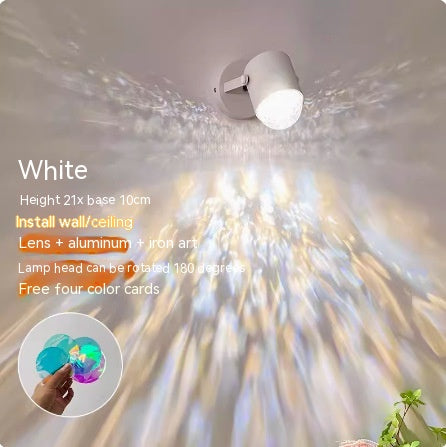 Lampe de table dynamique d'ambiance d'eau Ripple lumière et atmosphère ombre