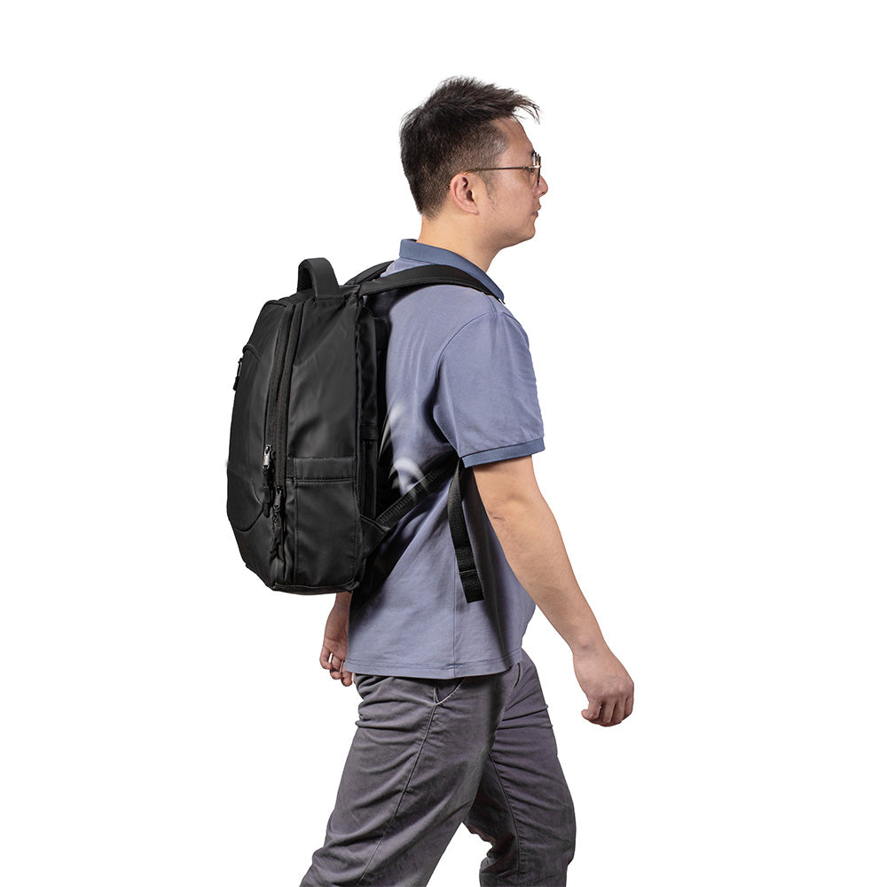 Sac à dos de refroidissement à glace de technologie noire avec USB puissant circulation d'air pour 18L