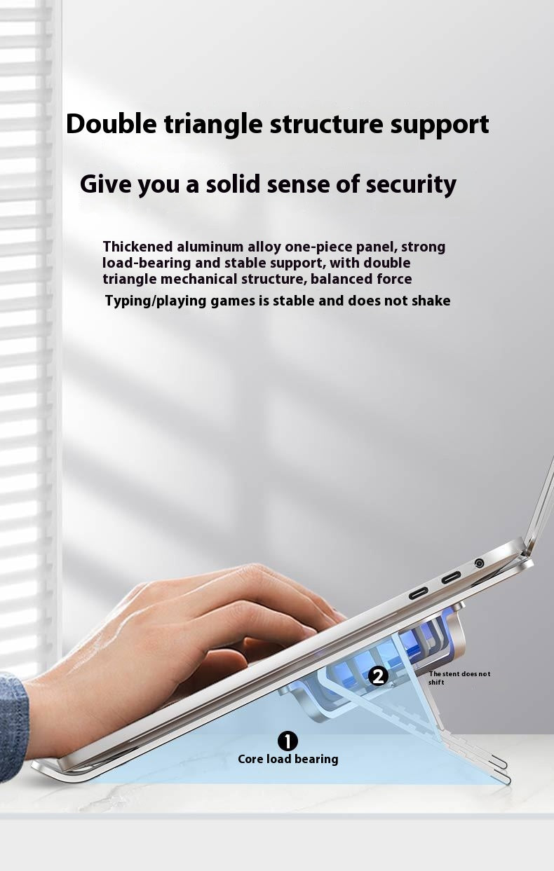 En alliage d'aluminium Notebook Stand Portable Polding Lifting Tablet Height Augmenter Bureau Tw
