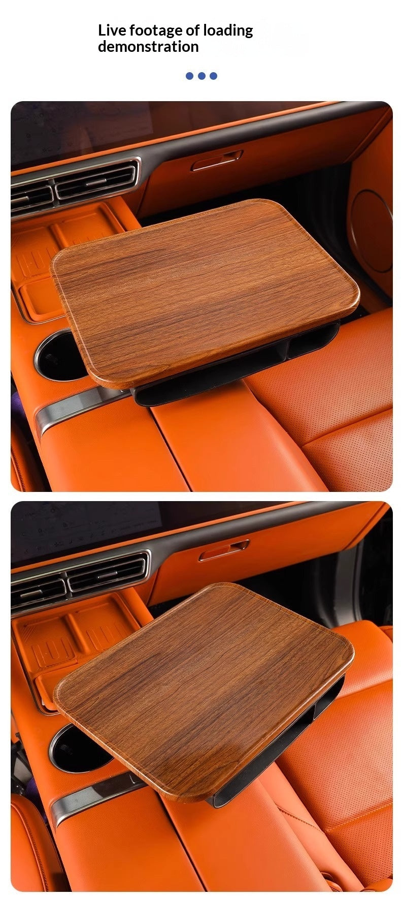 Plaque de table flottante en voiture