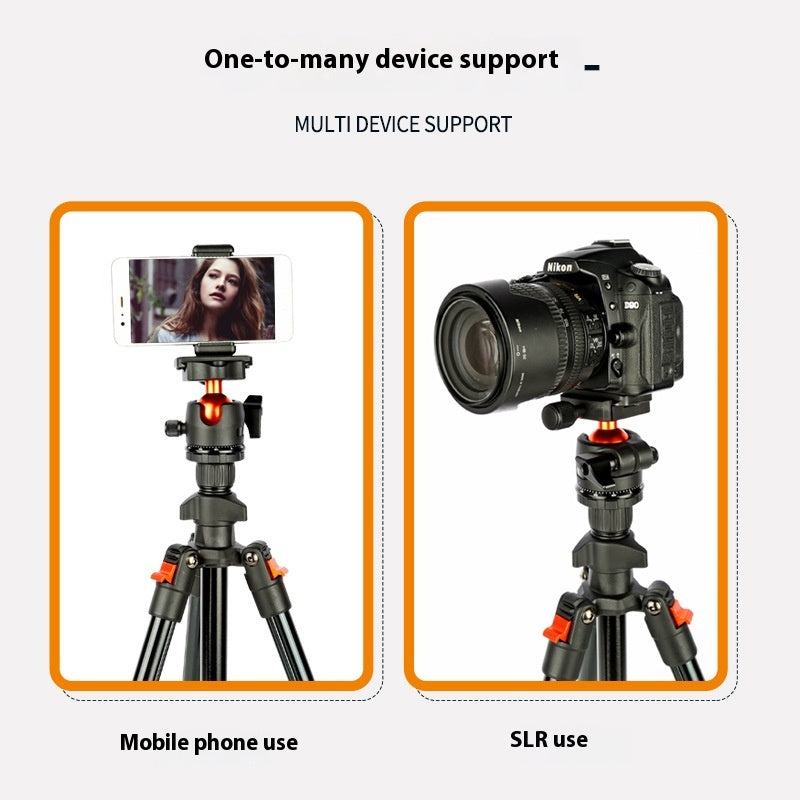 K268 Alliage d'aluminium pliant appareil photo portable SLR trépied