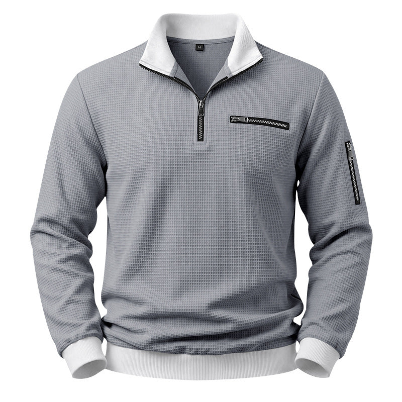 Hommes Relaxed-fit Casual Stand-collar Hoodie