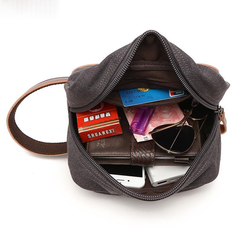 Rétro Toilettes en Toile Portable et Changer de Purse