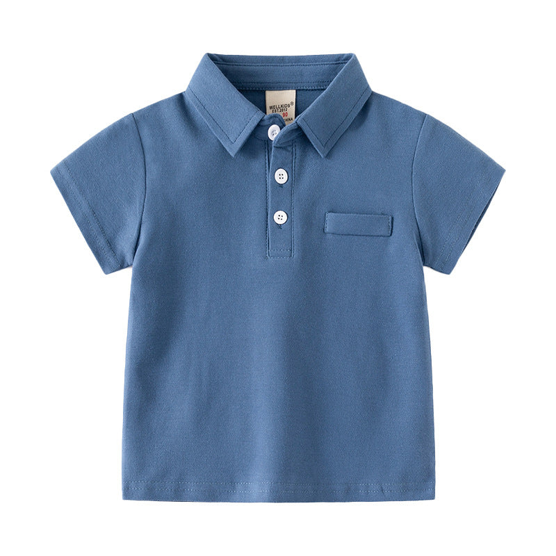 Chemise Polo coton manches courtes pour garçons