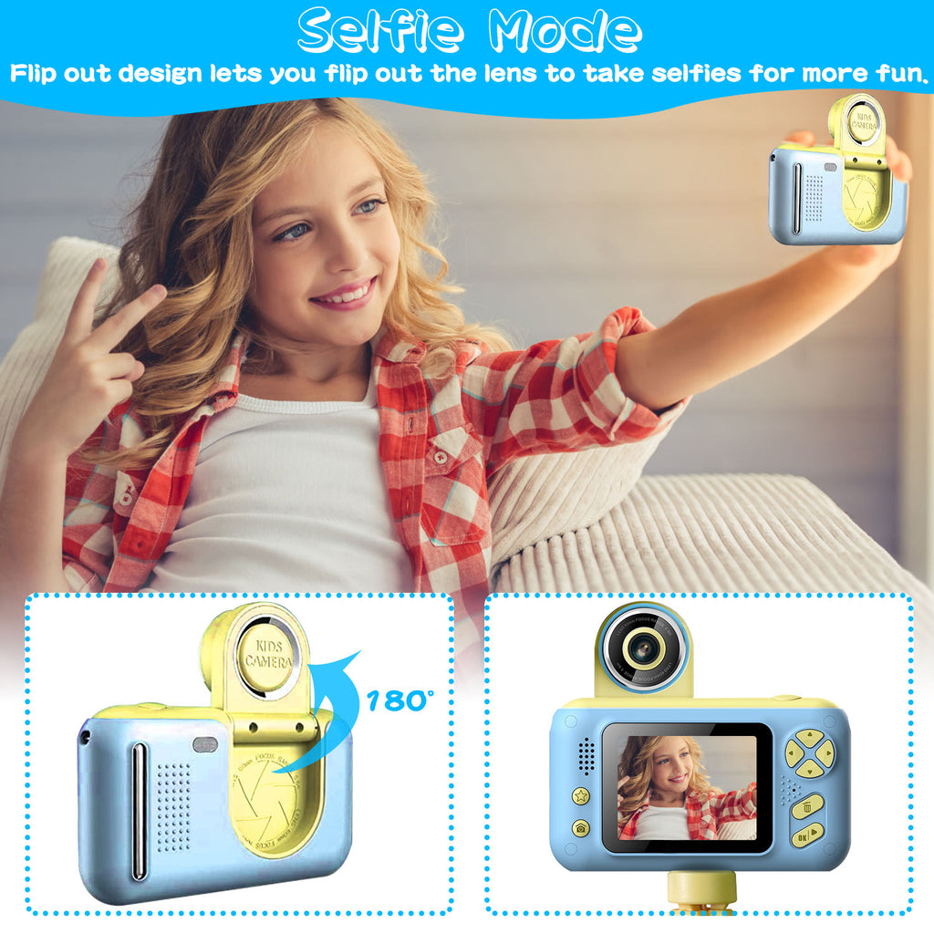 Caméra numérique 1Pc Kids avec objectif Flip Enfants Vidéo Caméscope Jouet de Noël Gif