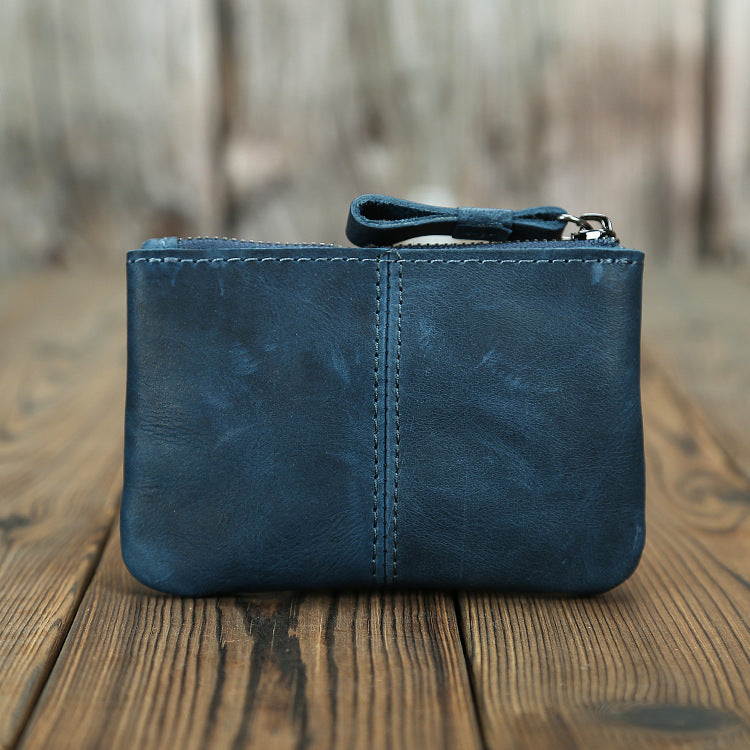 Rétro homme Crazy Horse Cuir Pièce Purse