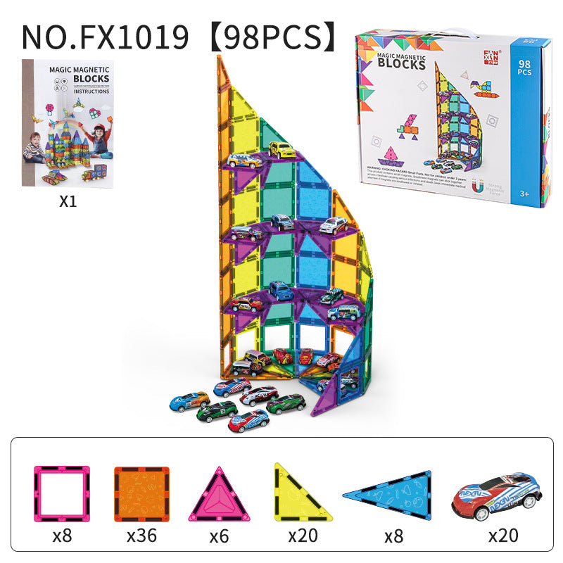 Magnetic Tile Jouet d'assemblage éducatif pour enfants