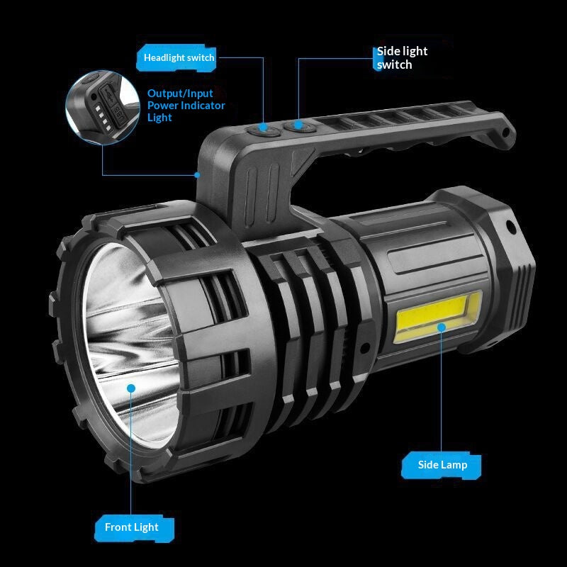High Intensity Laser Cannon Outdoor Long Range Searchlight LED Portable Lamp