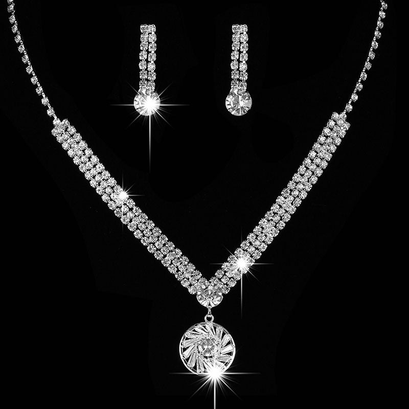 Ensemble de bijoux femmes V-forme Sunburst 3Pcs