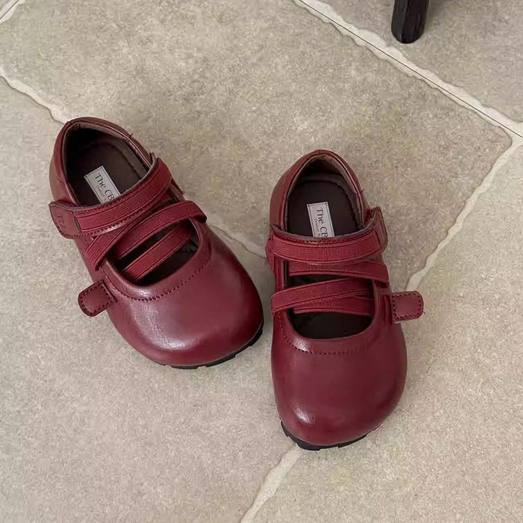 Chaussures en cuir pour filles de printemps