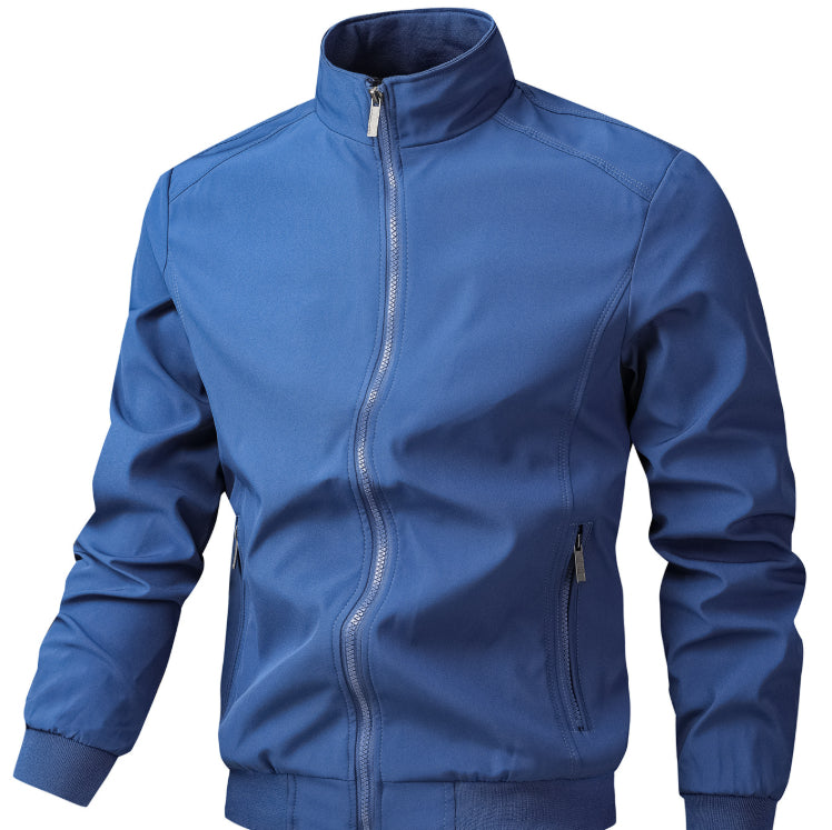 Homme Casual Sporty Loose-fitting Stand-collar Veste respirante
