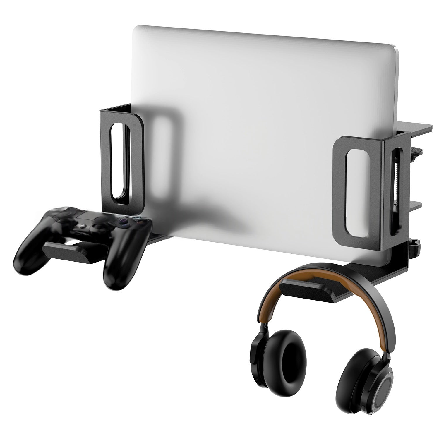Support de refroidissement d'ordinateur portable latéral multifonctionnel non perçant