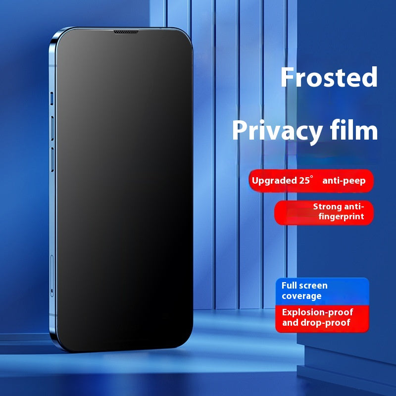 Matte anti-fingerprint full-screen tempered glass