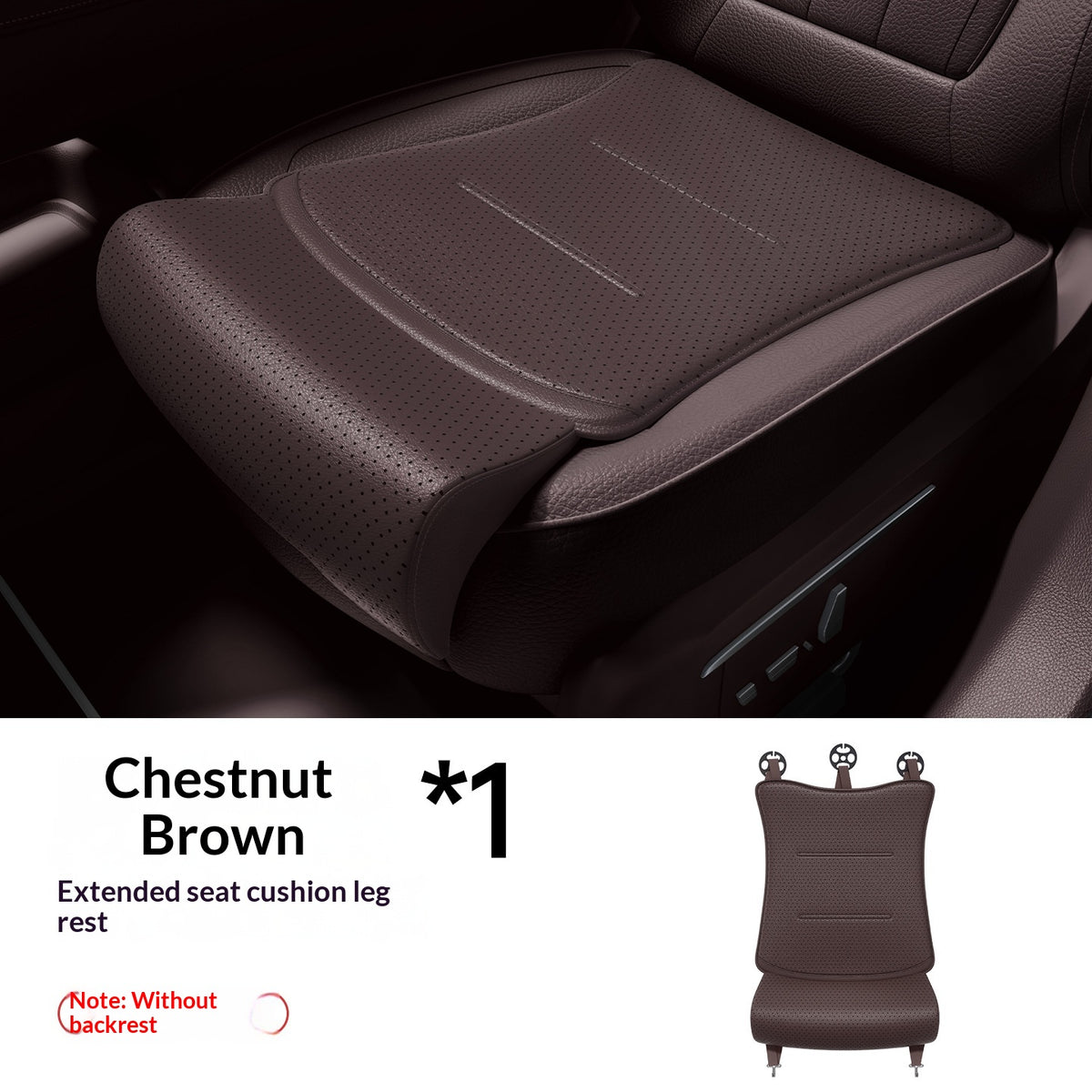 Coussin d'extension de siège de voiture avec repose-jambes intégré en latex