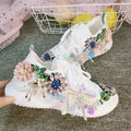 Women's knitted elastic shoes
