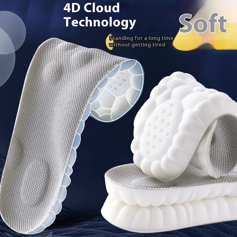 Semelle intérieure Pas d'arc de pied fatigué Massage Sweat Absorbant et Déodorant Antibactérien