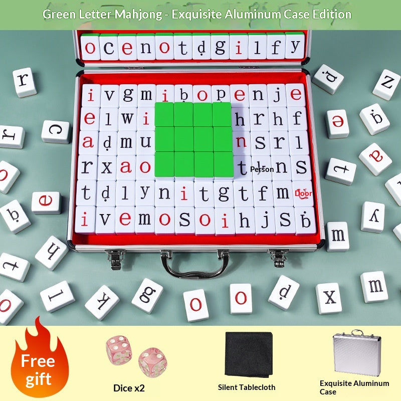 Jeu d'orthographe de mots Alphabet Mahjong