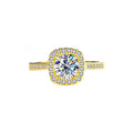 925 Argent Moissanite anneau de luxe