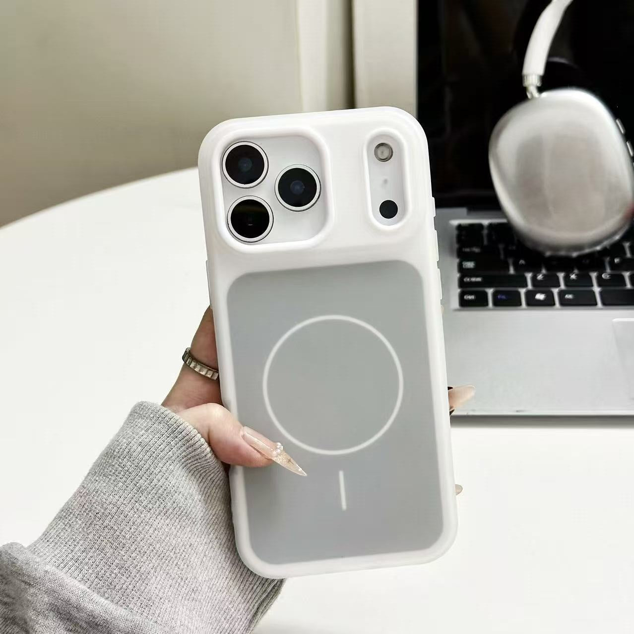 Cas de téléphone magnétique bi-en-un couleur de bonbons