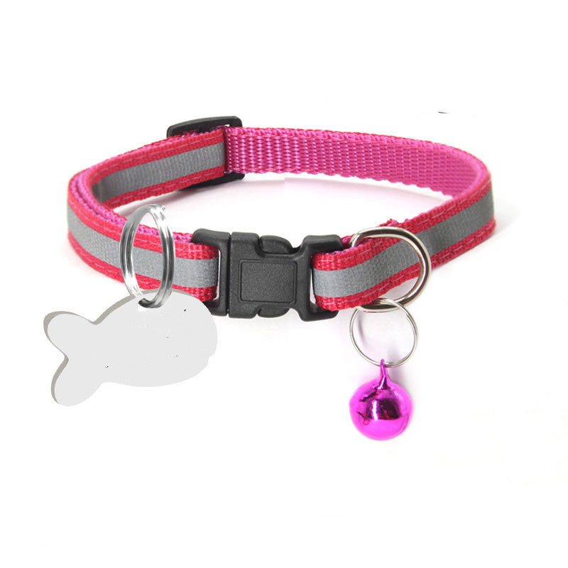 Chat de chien de collier réfléchissant en nylon