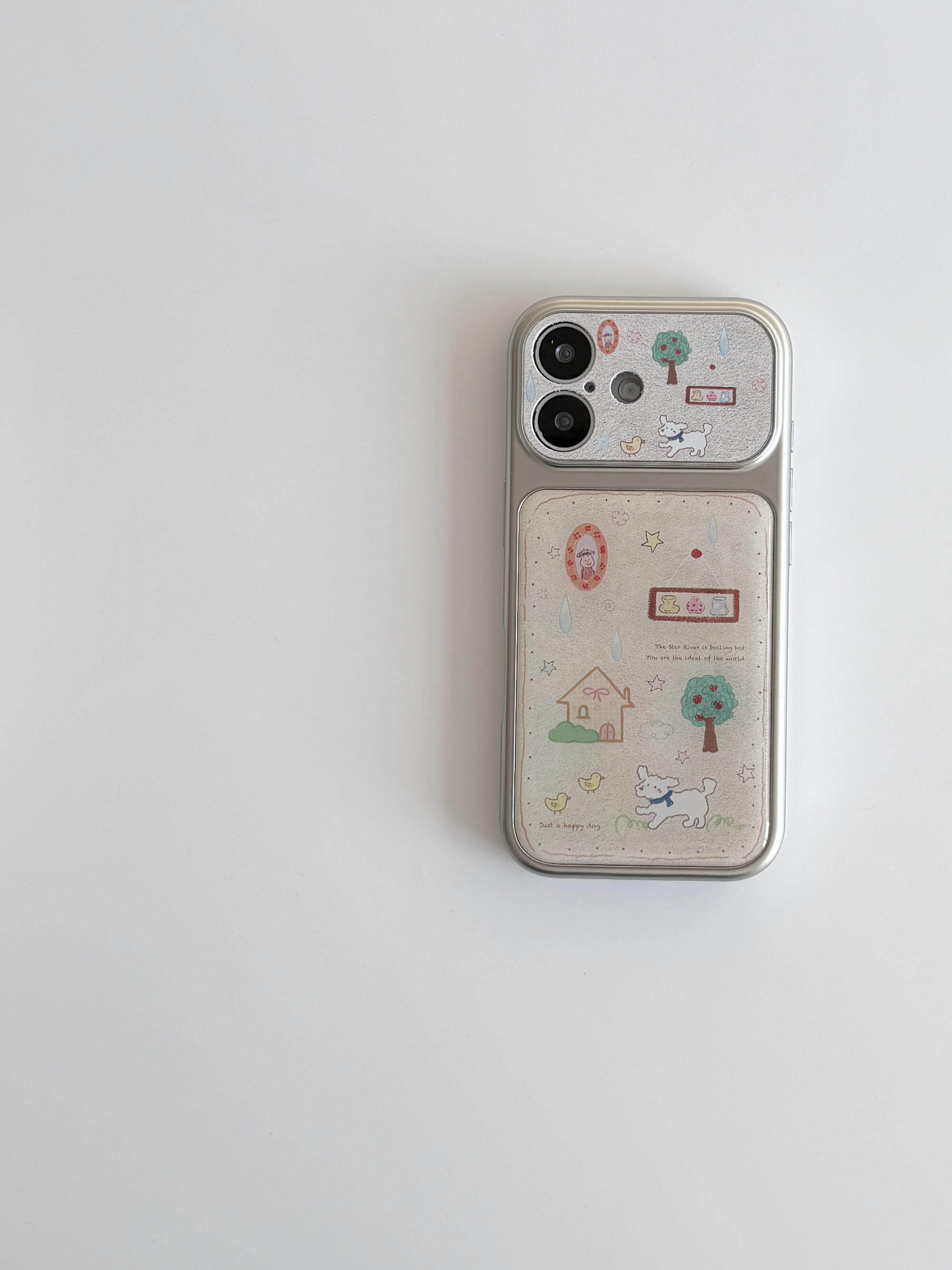 Cas téléphoniques avec des illustrations douces et amusantes