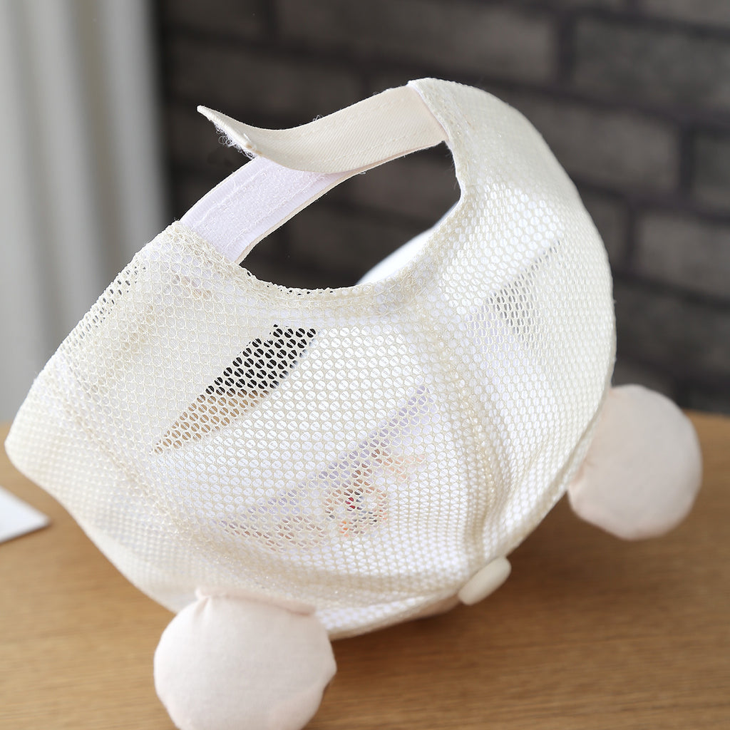 Oreilles de dessin animé Broded Bear Casquette enfant en tissu net